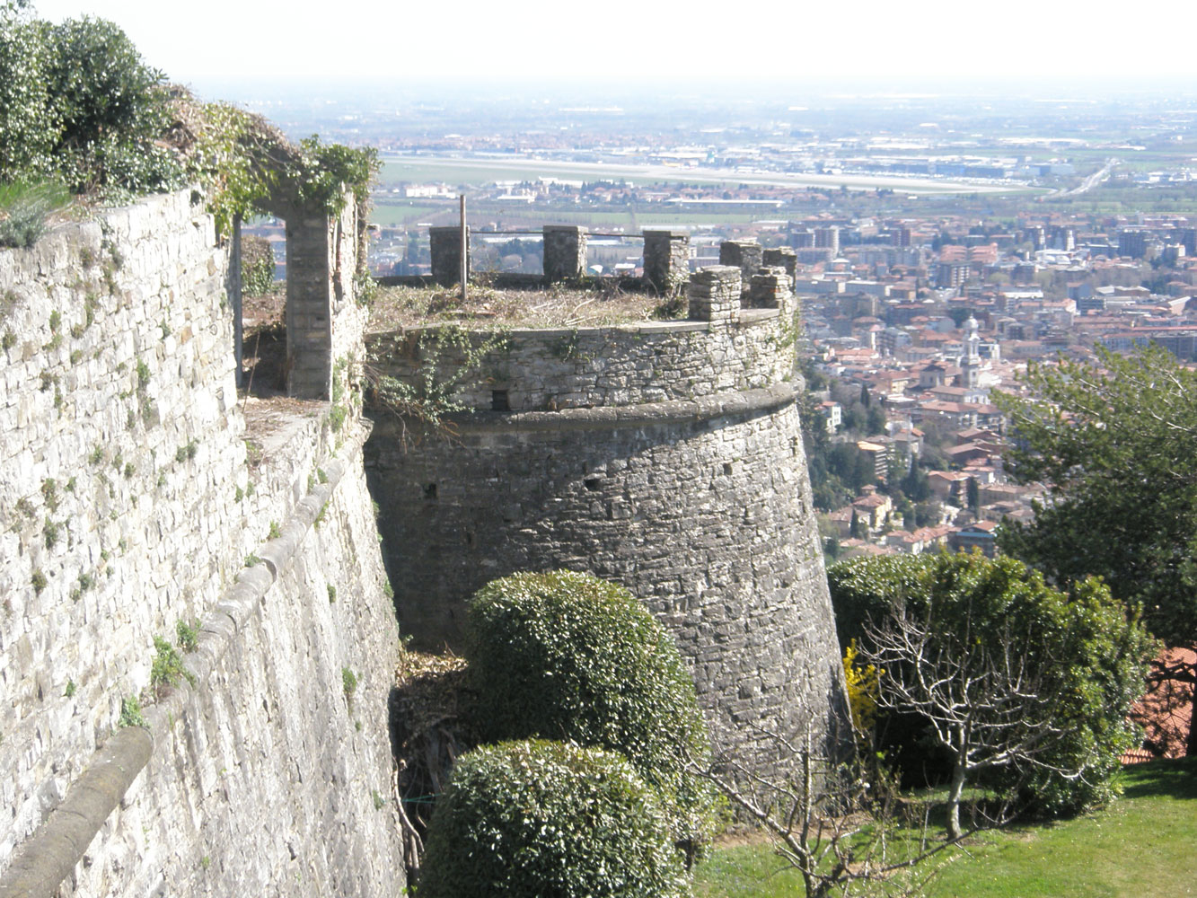 Bergamon vanhan kaupungin muuri Italiassa